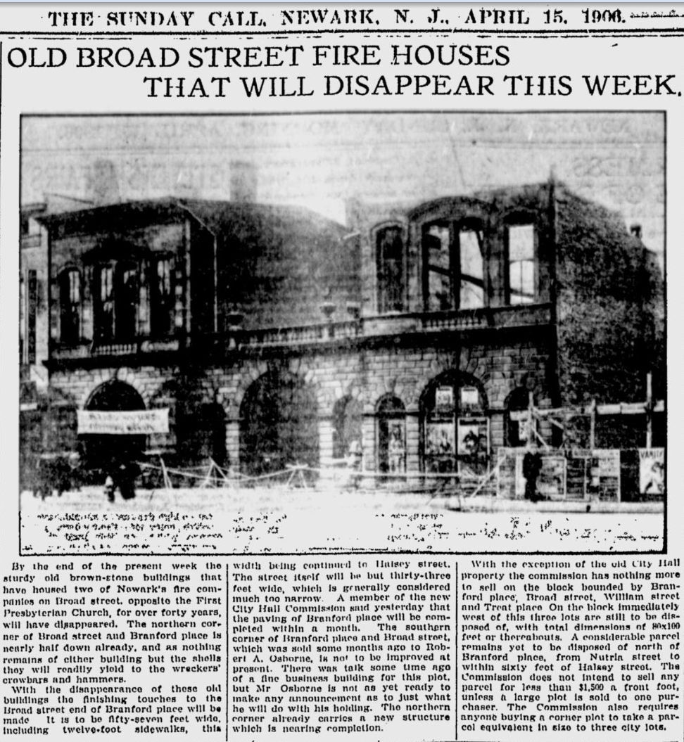Broad Street at Branford Place
April 15, 1906
