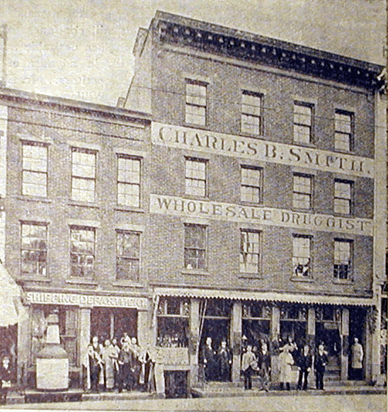 863 Broad Street
C. B Smith & Company Wholesale Druggists
From "Newark - New Jersey's Greatest Manufacturing Centre, Illustrated" Published 1894 by The Consolidated Illustrating Co.
