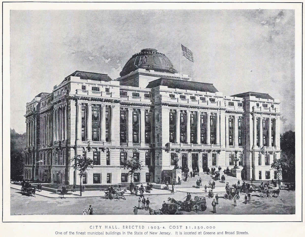 920 Broad Street
City Hall
From "Views of Newark" Published by L. H. Nelson Company ~1905
