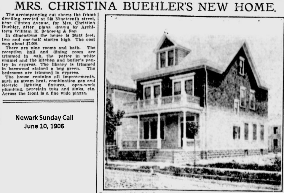 940 South Nineteenth Street
Mrs. Christina Buehler's New Home
