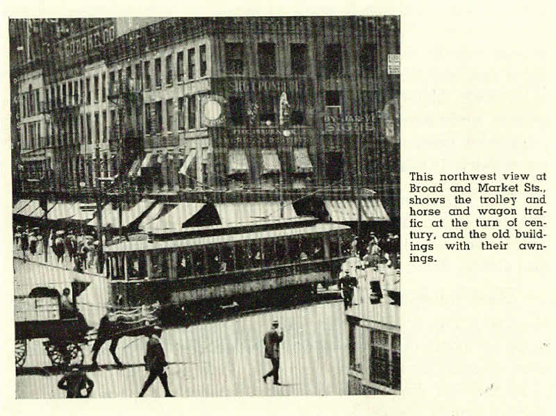 1900 Broad & Market Northwest Corner
Photo from “Newark Municipal Year Book 1949 1950”
