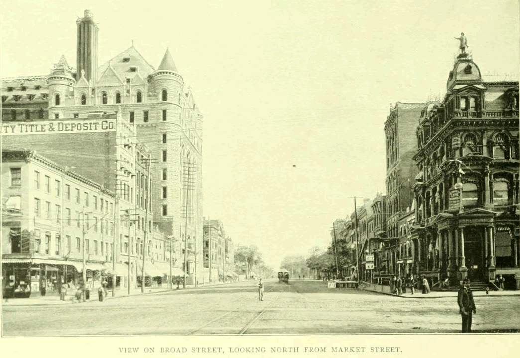 1897 - Looking North from Market Street
From "Essex County, NJ, Illustrated 1897":

