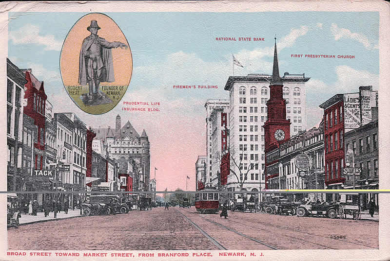 Looking North from Branford Place
Postcard
