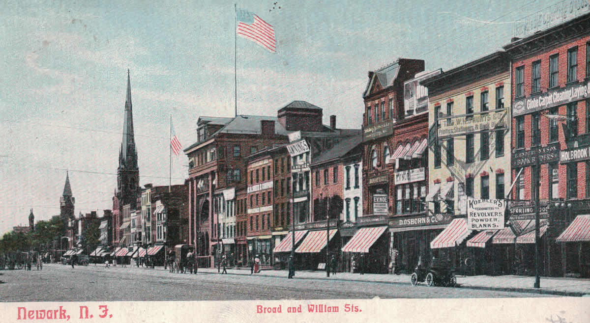 Looking south from Branford Place
Postcard
