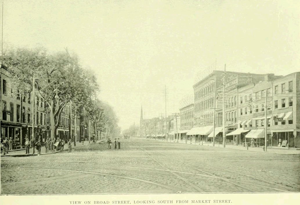 1897 - Looking South from Market Street
From "Essex County, NJ, Illustrated 1897":
