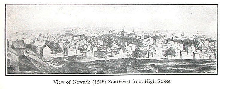 1845 - Looking Southeast from High Street
Photo from “Narratives of Newark” by David L Pierson
