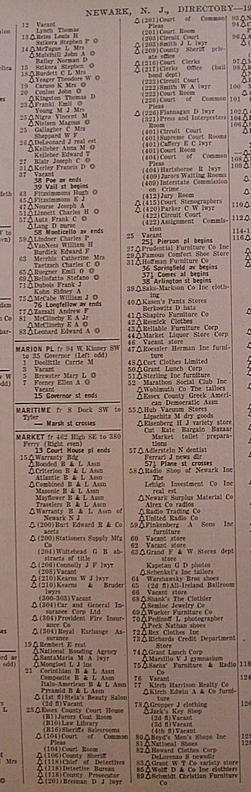 1940 Newark City Directory Page 1
Click on image to enlarge.
