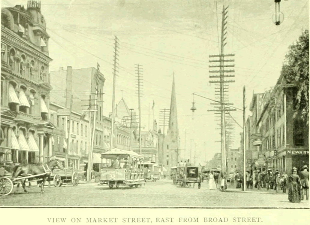 1891 - Looking East from Broad Street
From "Essex County, NJ, Illustrated 1897":
