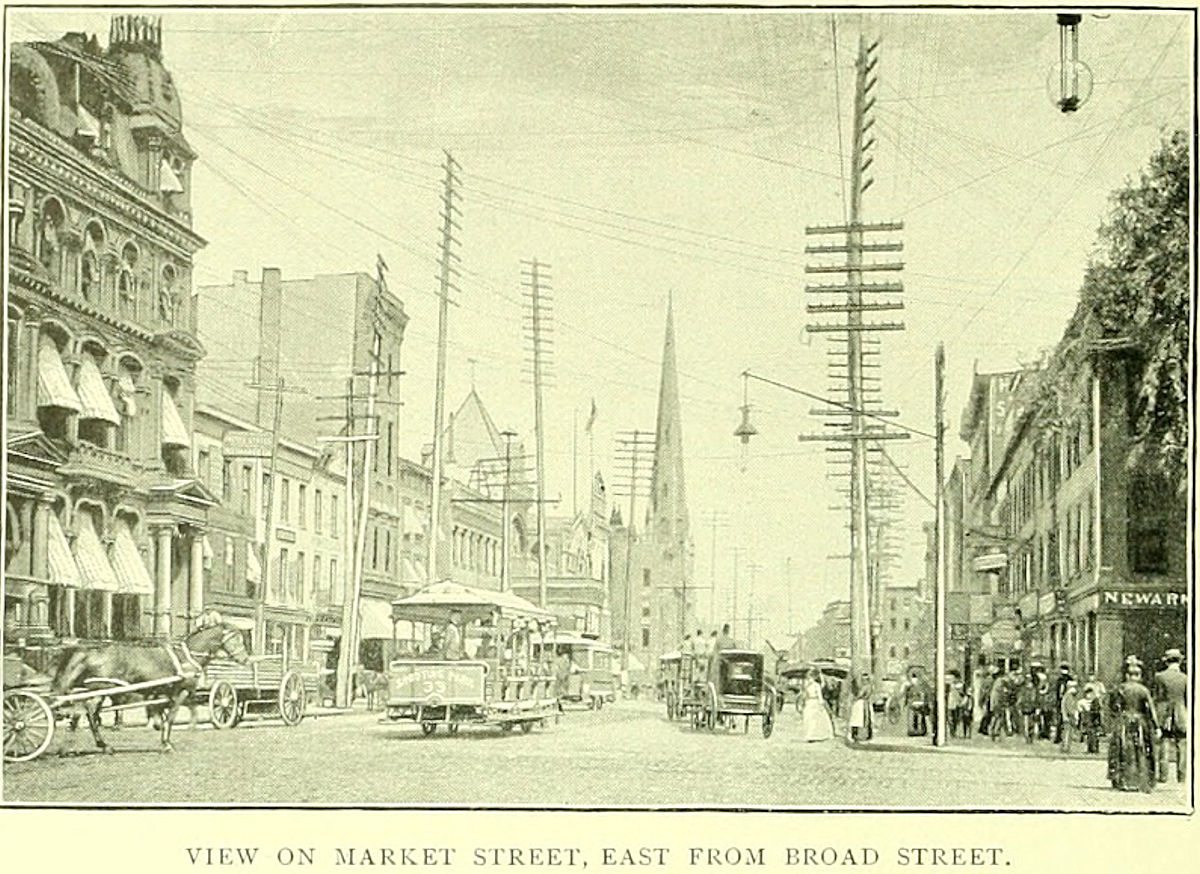 1891 - Looking East from Broad Street
Photo from Essex County Illustrated 1897

