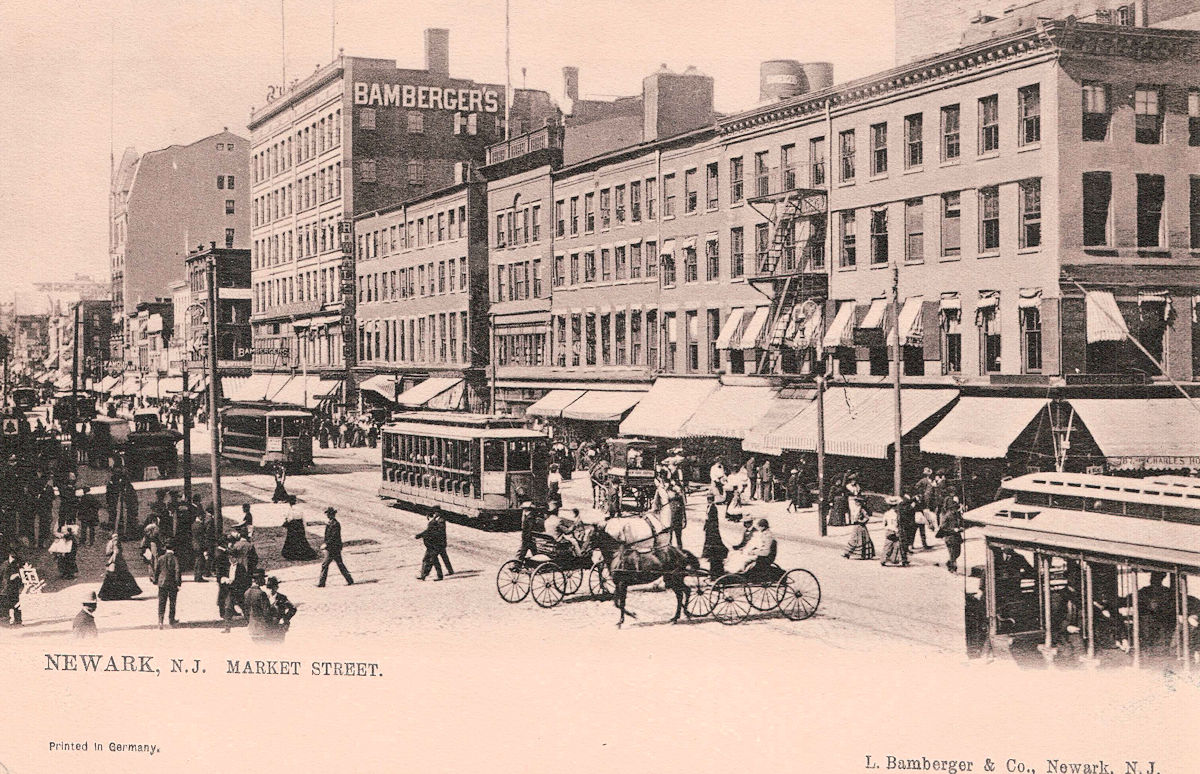 Looking West from Broad Street ~1900
Postcard
