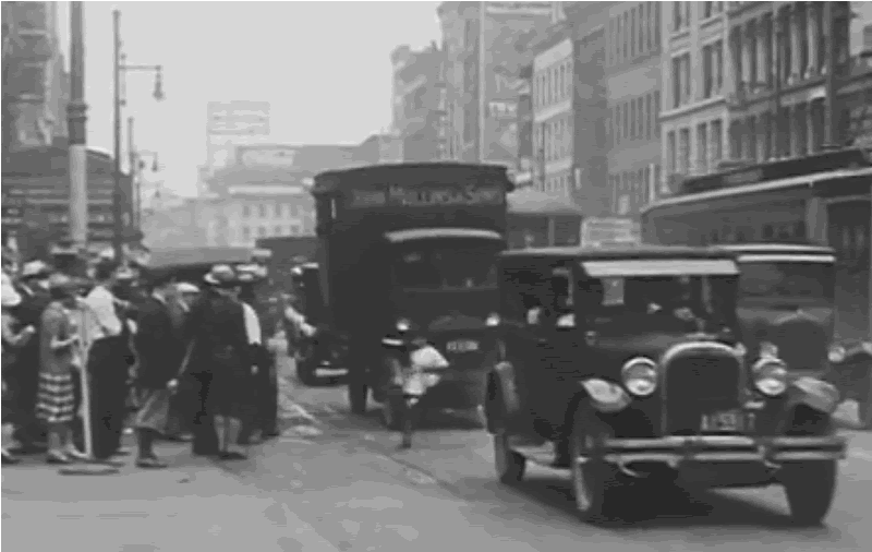 Darting Across Market Street
1926
