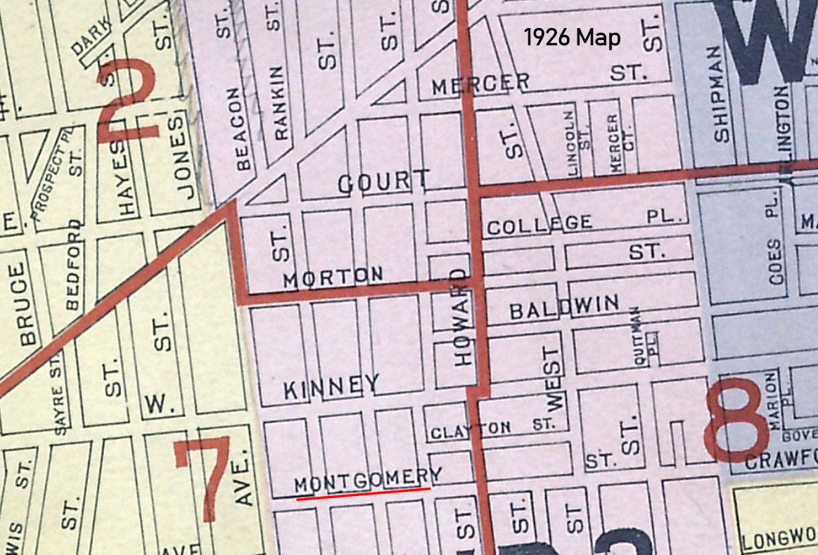 Montgomery Street
1926 Map
