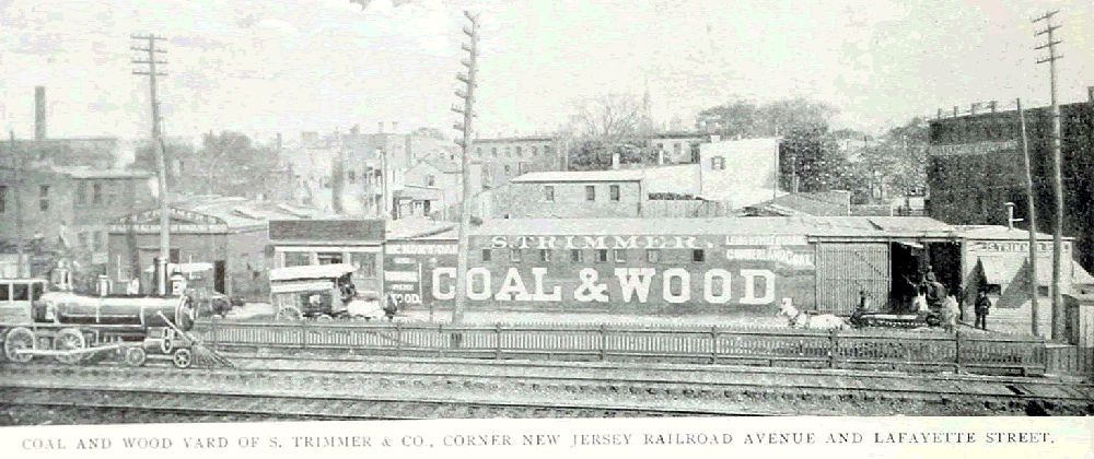 89 New Jersey Railroad Avenue
S. Trimmer & Co. Coal & Wood
From "Essex County, NJ, Illustrated 1897":
