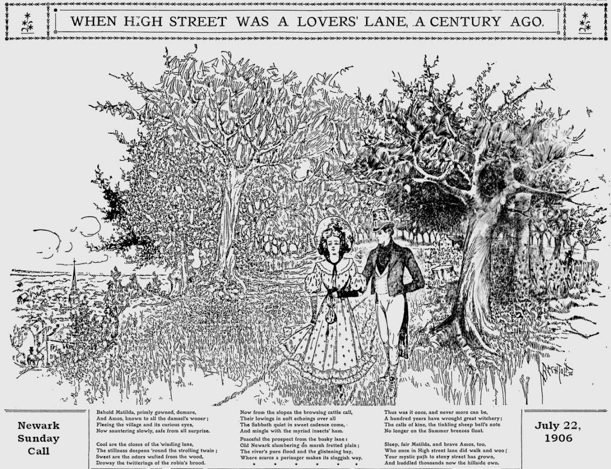 When High Street was a Lovers' Lane, A Century Ago
July 22, 1906
