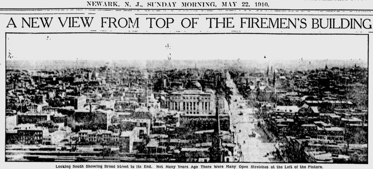 From the Top of the Firemen's Building
May 22, 1910
