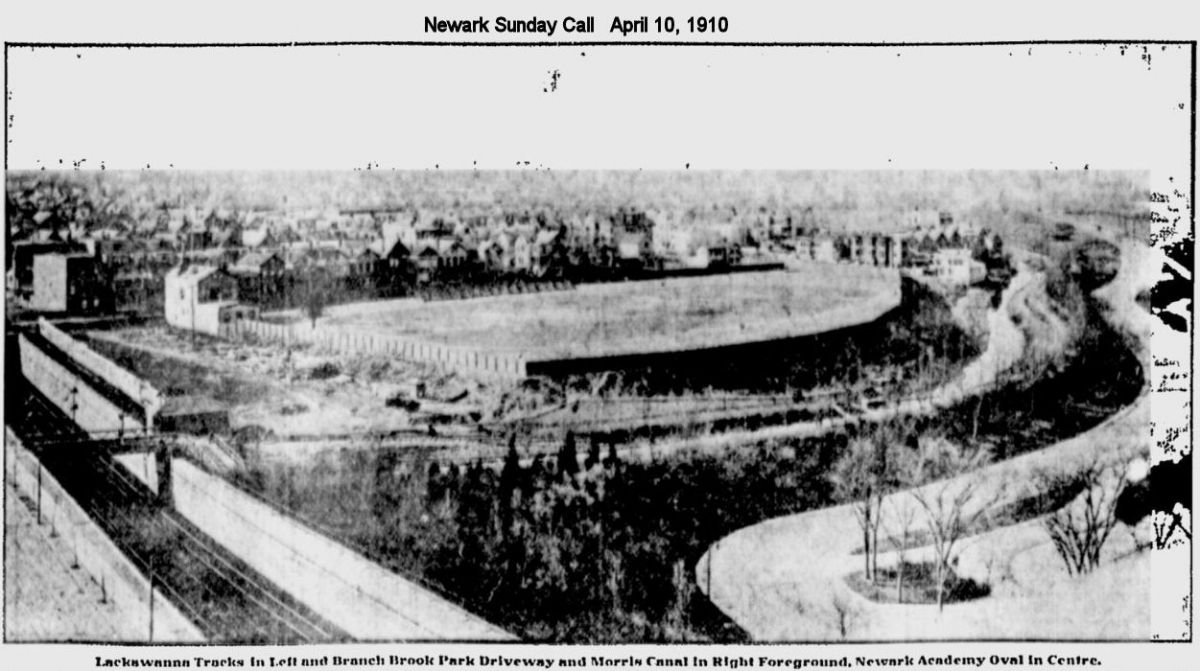 Views of Brand Brook Park, Morris Canal & Newark Academy Oval
April 10, 1910
