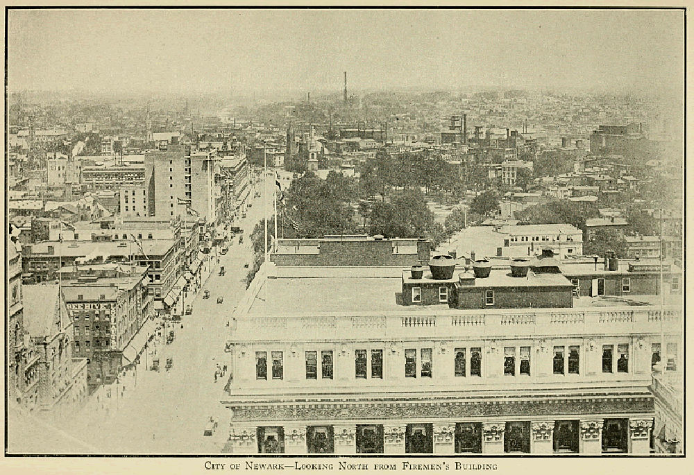 From the Firemen's Insurance Building
Photo from "Official Programme Newark's Anniversary Industrial Exposition 1916"
