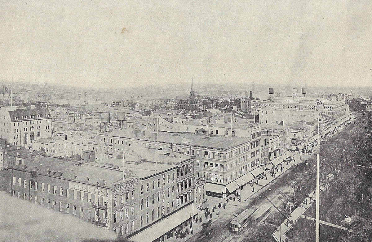 Looking North from Broad Street & Morris Canal
From: "Newark Illustrated 1909-1910" Published by Frank A. Libby 1909
