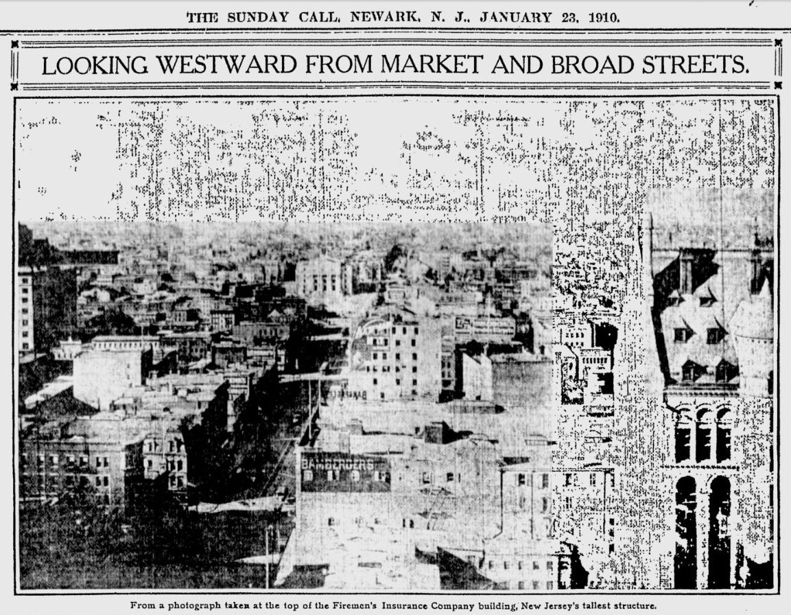 West from Broad & Market Streets
January 23, 1910
