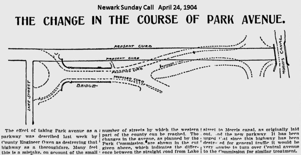 The Change in the Course of Park Avenue
April 24, 1904

