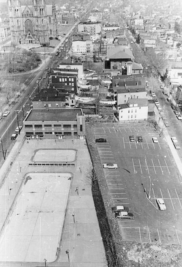 Mount Prospect Avenue
Looking north from the Colonnade Apartments 1963
Photo from the Samuel Berg Collection at the Newark Public Library
