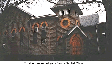 4 Lyons Avenue
Elizabeth Avenue/Lyons Farms Baptist Church
