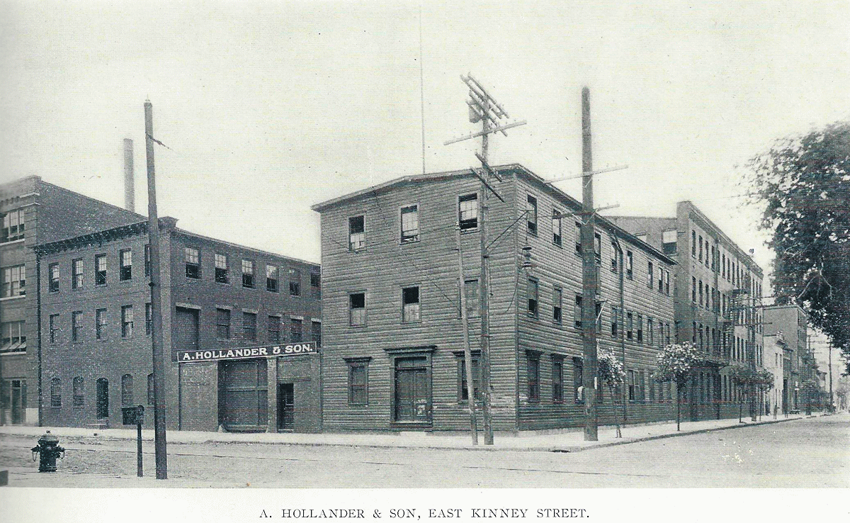 127-159 East Kinney Street & McWhorter Street
Street on the right is East Kinney Street
A. Hollander & Son - Furs
From "Newark - The City of Industry" Published 1912
