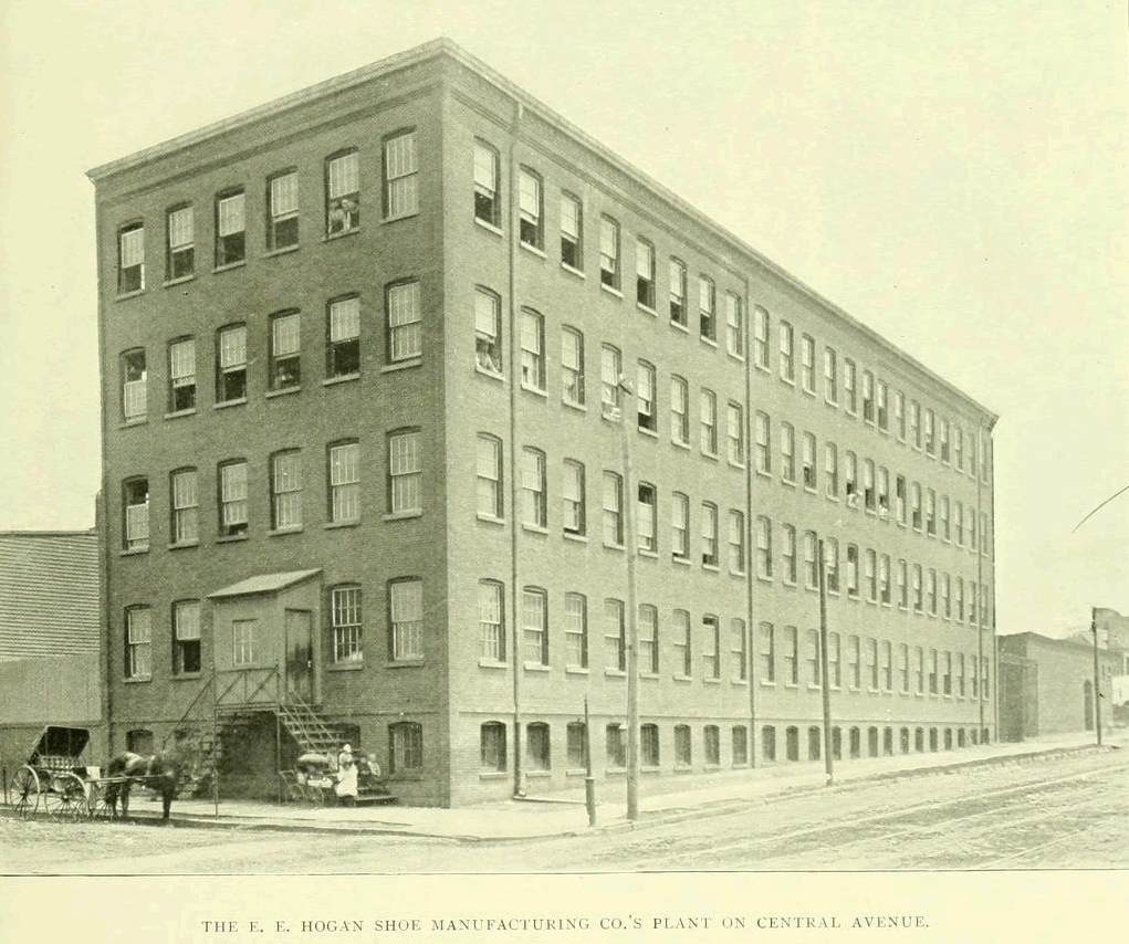 339 - 353 Central Avenue
E. E. Hogan Shoe Manufacturing
From "Essex County, NJ, Illustrated 1897":
