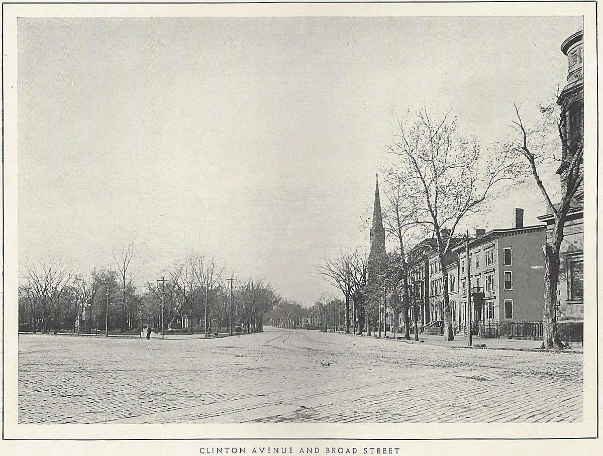 Clinton Avenue and Broad Street
From "Views of Newark" Published by L. H. Nelson Company ~1905
