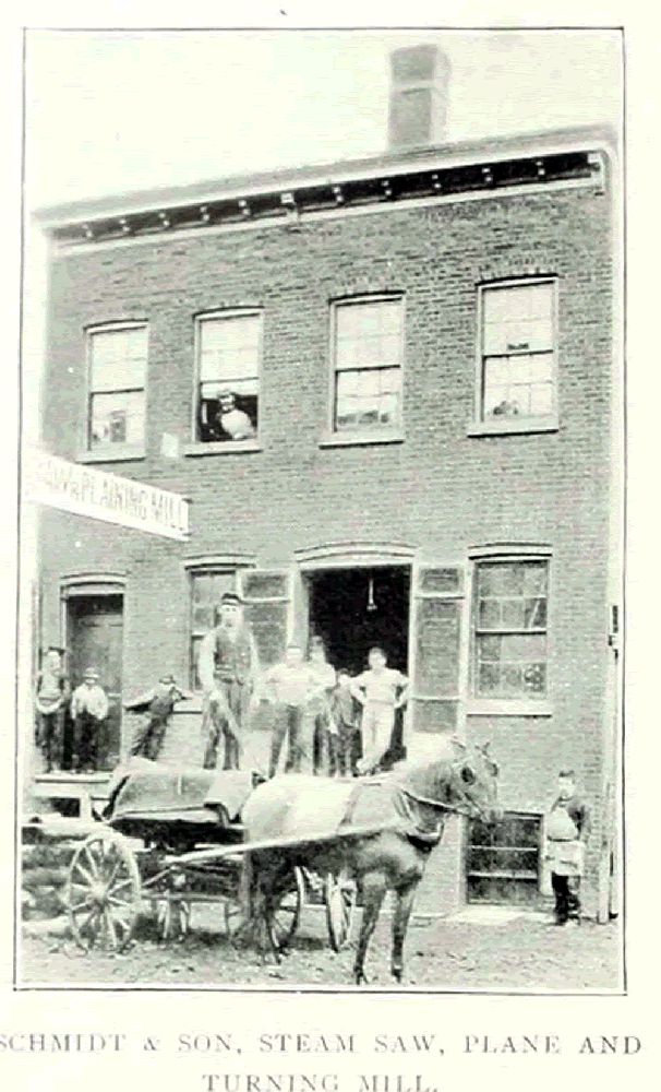 20 Broome Street
Schmidt & Son, Steam Saw, Plane & Turning Mill
From "Essex County, NJ, Illustrated 1897":
