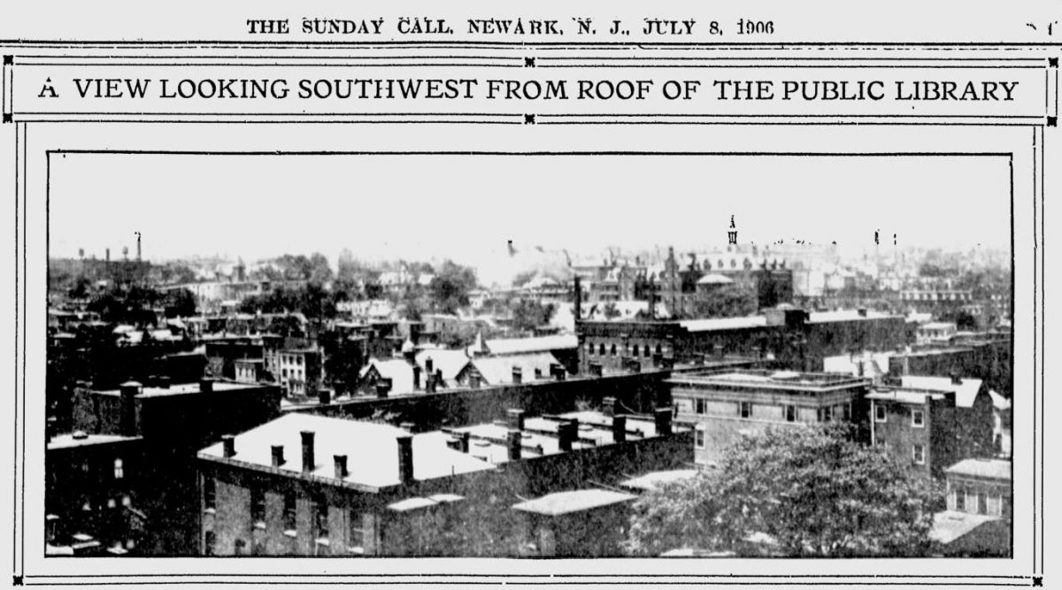 Southwest from the roof of the Public Library
July 8, 1906

