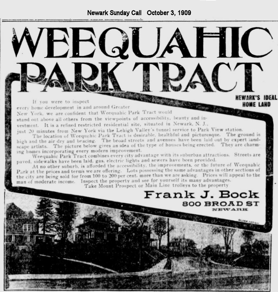Newark's Ideal Home Land
October 3, 1909
